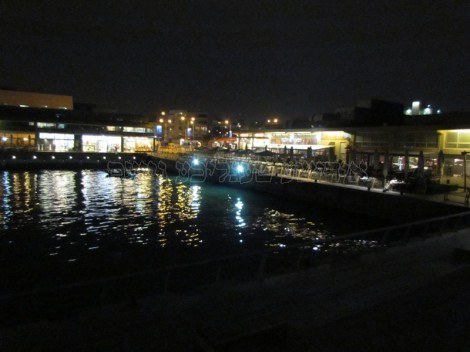 נמל תל אביב, בלילה