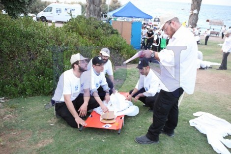 תרגיל מתנדבי זק''א לתרחיש רעידת אדמה בישראל - צילום בועז בן ארי (6)