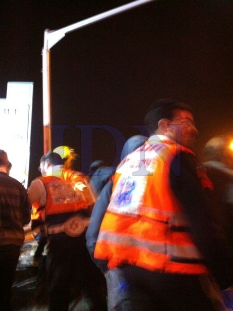 תאונה במחסום 443  צילום סוכנות הידיעות 24 (11)