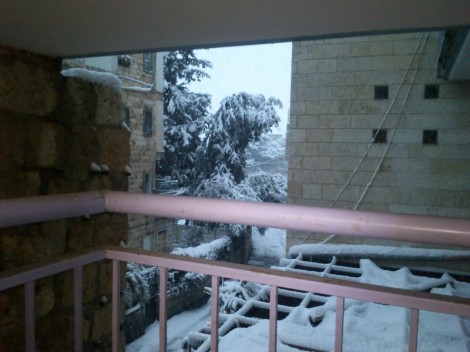 שלג הבוקר בירושלים - כח טבת (26)