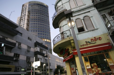 old and new buildings in Tel Aviv
