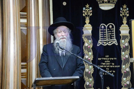 יום השנה להגריש אלישיב זצל בבית הכנסת לדרמן בני ברק - צילום שוקי לרר 01