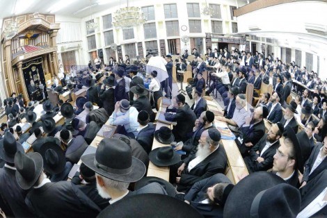 יום השנה להגריש אלישיב זצל בבית הכנסת לדרמן בני ברק - צילום שוקי לרר 07