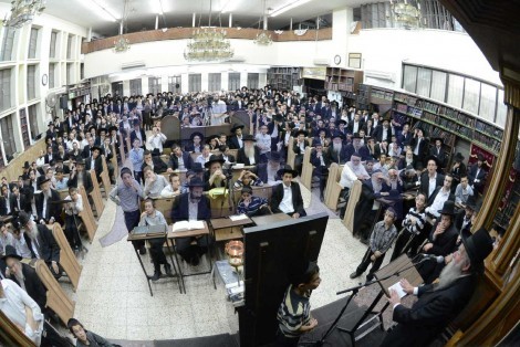 יום השנה להגריש אלישיב זצל בבית הכנסת לדרמן בני ברק - צילום שוקי לרר 11