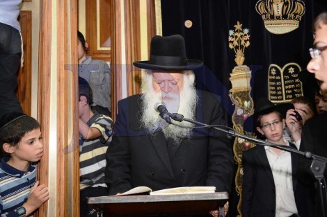 יום השנה להגריש אלישיב זצל בבית הכנסת לדרמן בני ברק - צילום שוקי לרר 37