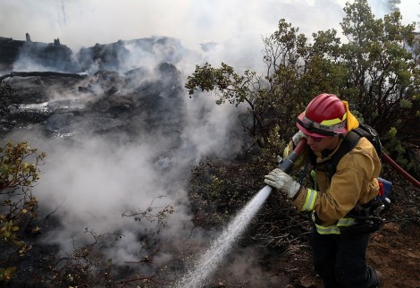 השריפה הגדולה בקליפונרה - צילום AFP  10