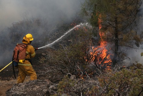 השריפה הגדולה בקליפונרה - צילום AFP  27