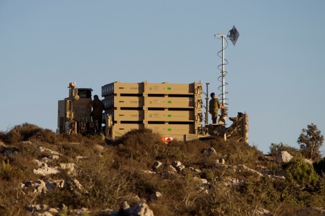 כיפת ברזל ליד ירושלים - צילום AFP - 2