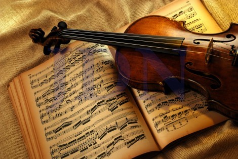 מוזיקה תווים כינור