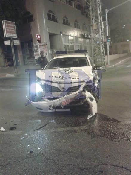 תאונה משטרה בני ברק. צילום חדשות 24 (5)
