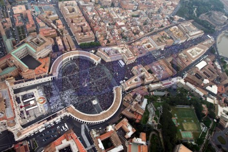 VATICAN-POPE-MASS-CANONISATION-AERIAL
