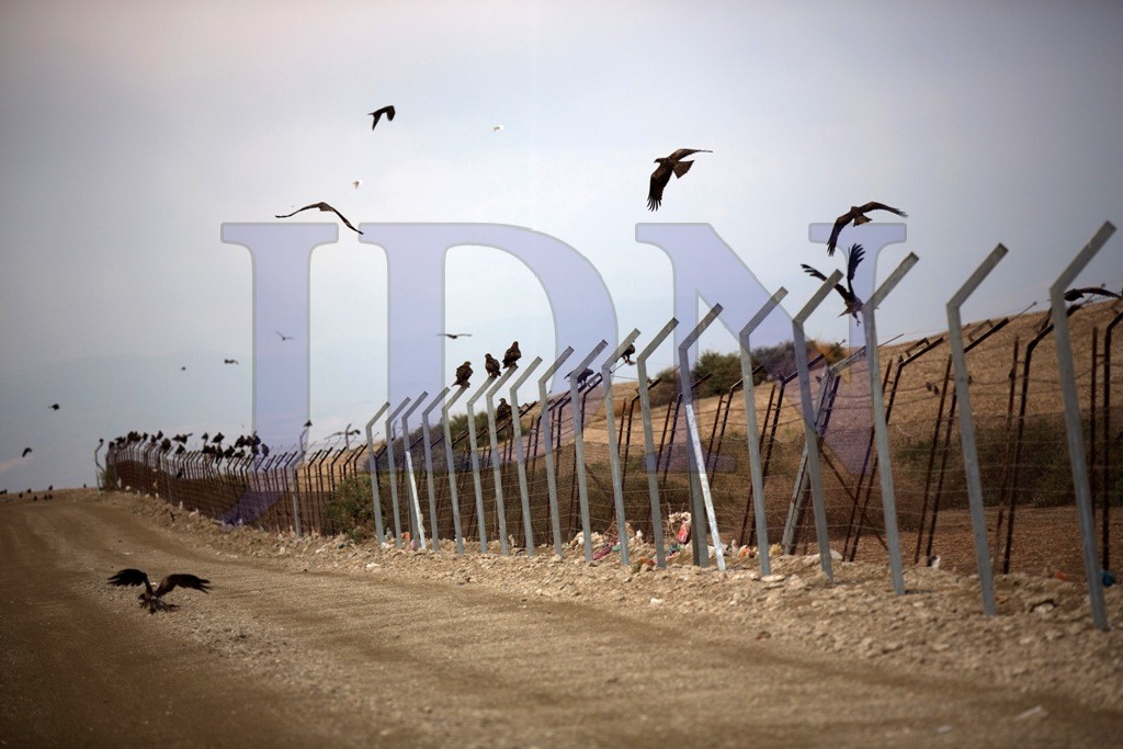 גדר הגבול שמפרידה בין ישראל וירדן בבקעת הירדן - AFP