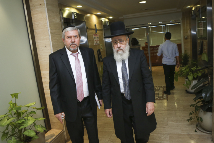 Israel's Sephardi Chief Rabbi Yitzhak Yosef arrives to a meeting of the rabbinical judges appointments committee in Jerusalem on May 2, 2016. Photo by Shlomi Cohen/Flash90 *** Local Caption *** ????? ????? ?????? ???? ?? ????? ????? ???? ??????? ?????? ???? ????