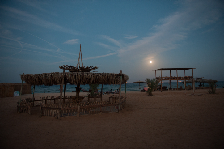 The beach of Paradis Sweir, a desert resort located on the Red Sea shore, South Sinai, Egypt. October 16, 2016. Photo by Johanna Geron/FLASH90 *** Local Caption *** ???? ???? ???? ??????