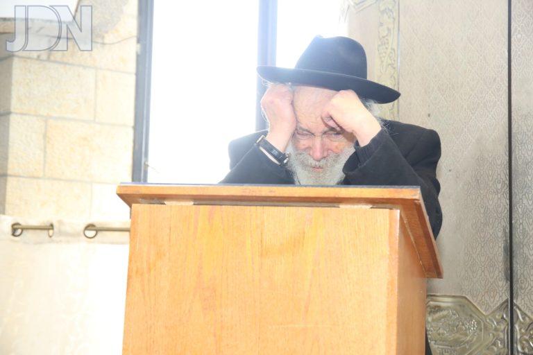 זקן הרבנים הגרא נבנצל בהספד על שר התורה הגרח קניבסקי אדב תשפב צילום זאב טלר