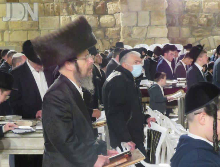 ר''י זוועהיל בכותל המערבי (1)