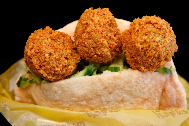 Apicture of falafel