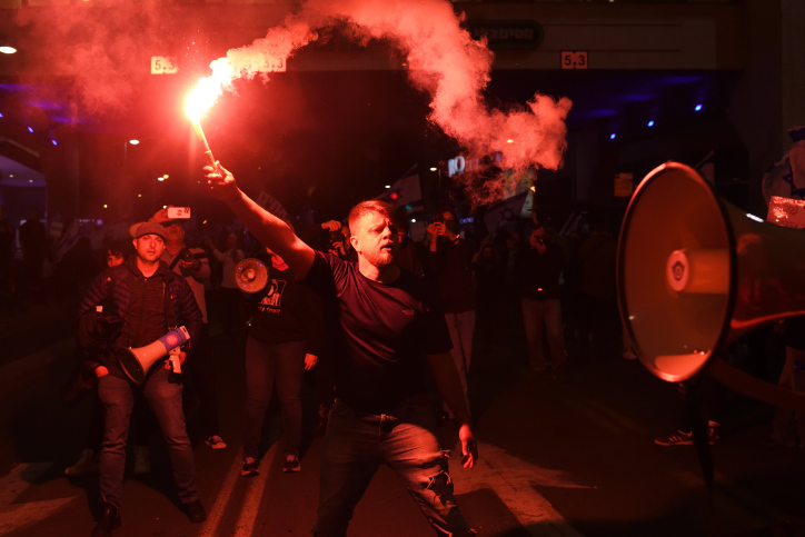 Anti Goverment Protest in Tel Aviv