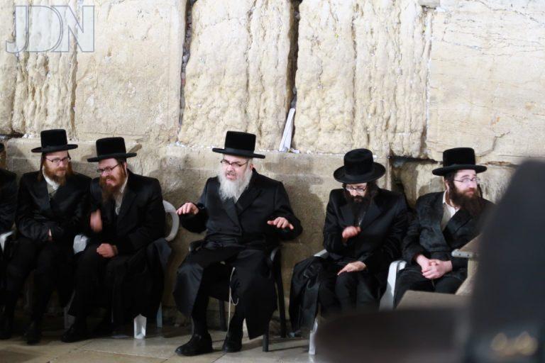 ויזשניץ מאנטריאל בכותל המערבי (14)