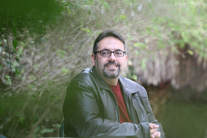 Portrait of Israeli writer Yuval Elbashan