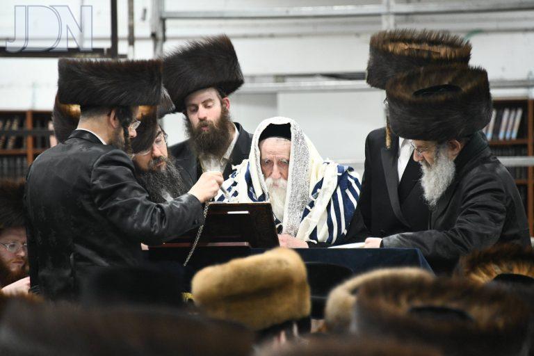מכנובקא בעלזא קריאת המגילה (3)