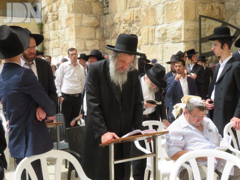 הגר''ד כהן בכותל המערבי (2)