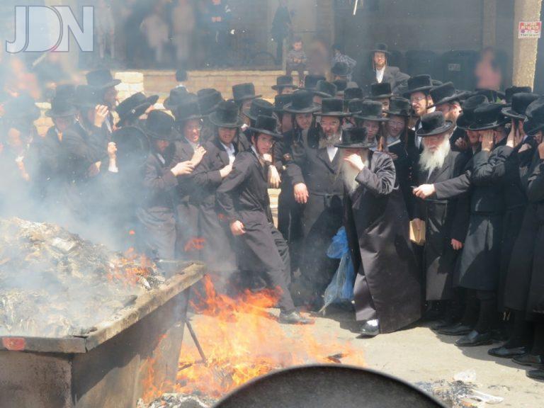מכנובקא בעלזא שריפת חמץ (9)