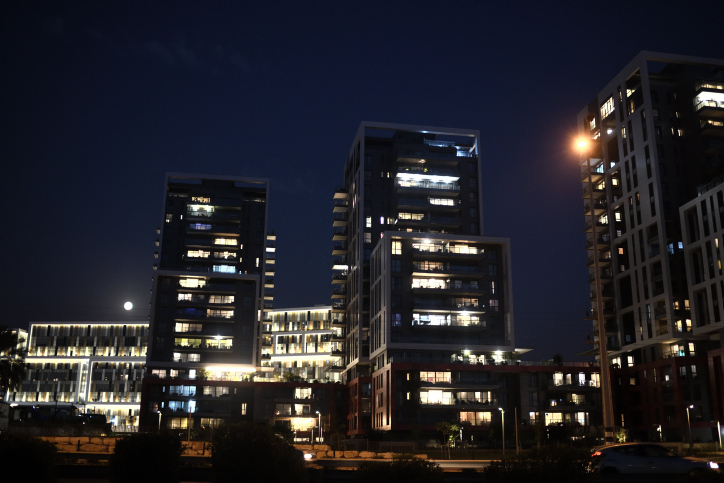 A newly built residential neighborhood in Herzliya