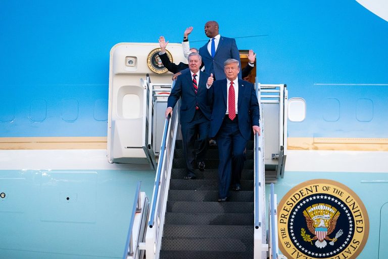 President_Trump_Departs_for_South_Carolina_(49608865213)