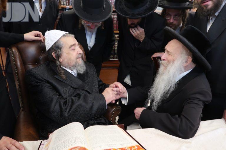 הגר''מ שטיינער בביקור אצל הגרי''מ שכטער (8)