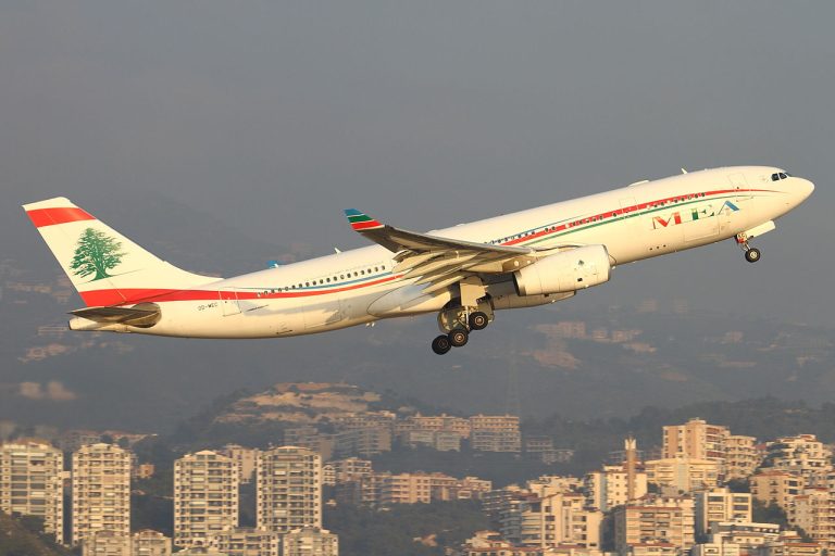 MEA_Airbus_A330-243_taking_off_at_Beirut_Airport