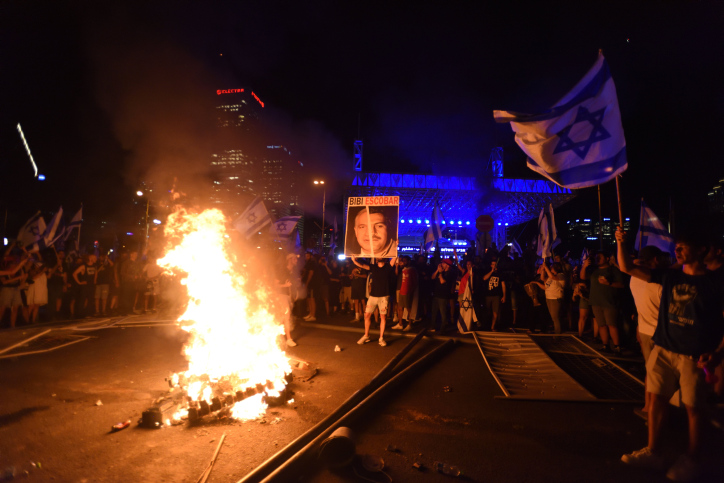 Anti Goverment Protest in Tel Aviv