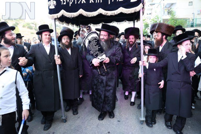צאנז חיפה הכנסת ספר תורה (14)