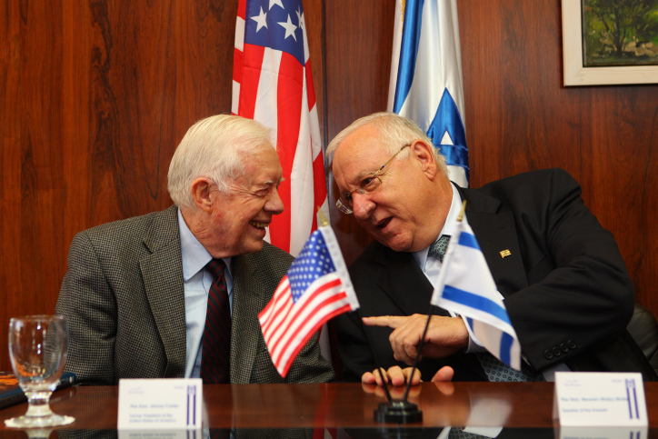 Jimmy Carter visits the Knesset
