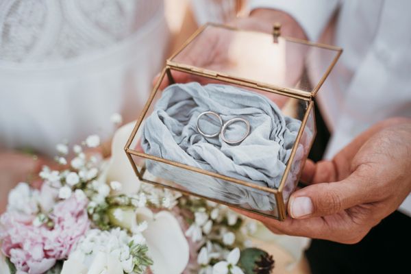 bride-groom-holding-their-rings