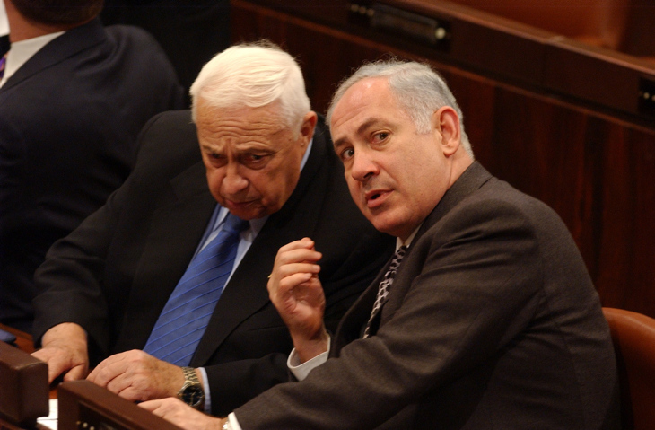Ariel Sharon attends a session of the knesset