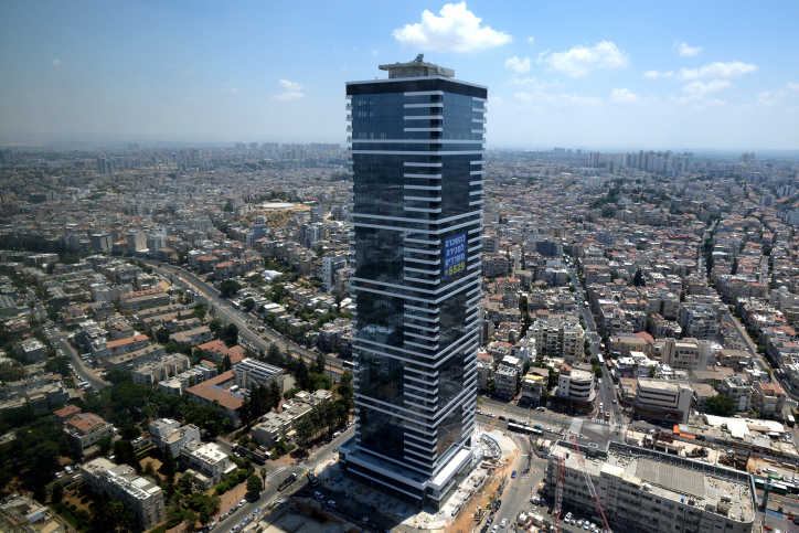 A bird's-eye view of the city of Bnei Brak