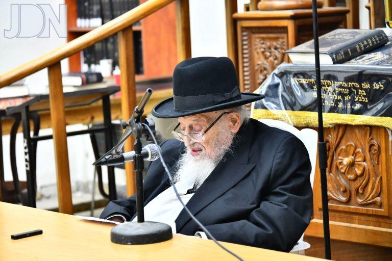 הגר''מ צביון עצרת הספד כולל חזון איש (20)