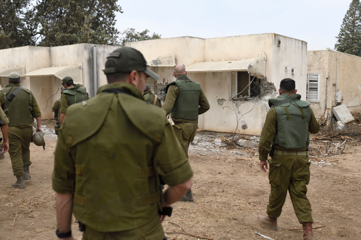 The aftermath of Hamas attack on kibbutz Kfar Aza