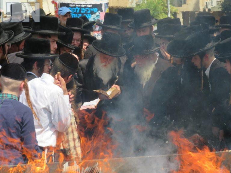 מכנובקא בעלזא שריפת חמץ (5)