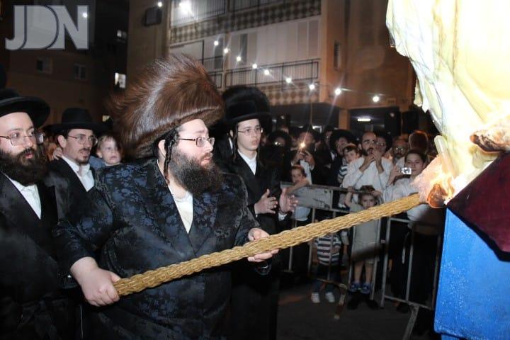 צאנז ז'מיגראד הדלקה ל''ג בעומר (5)