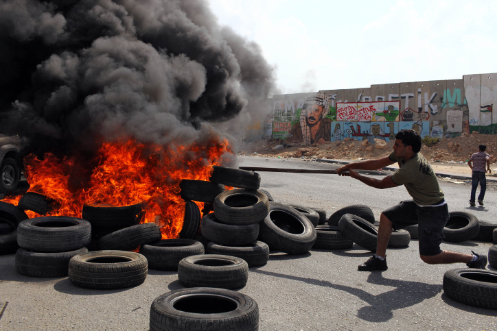 clashes in Qalandia