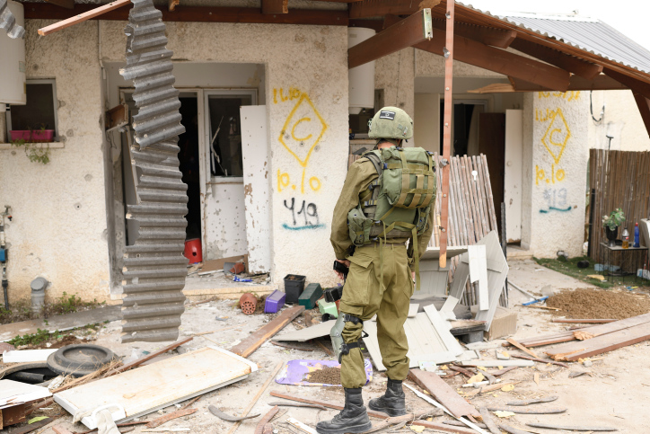 The aftermath of Hamas attack on kibbutz Kfar Aza