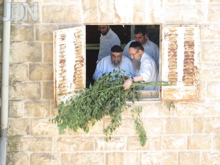 הגר''מ צדקה מסוכך את הסוכה (10)