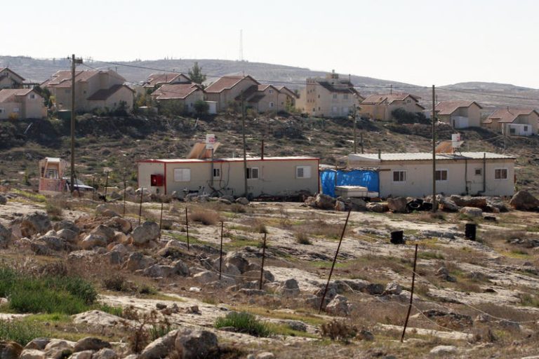 General view of  West Bank illegal settlements