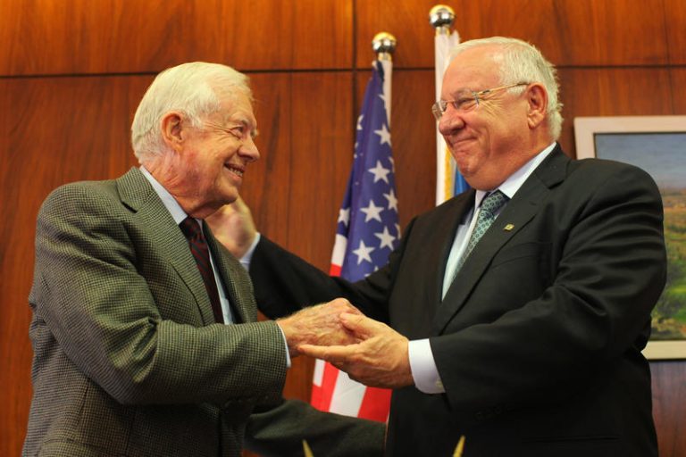 Jimmy Carter visits the Knesset