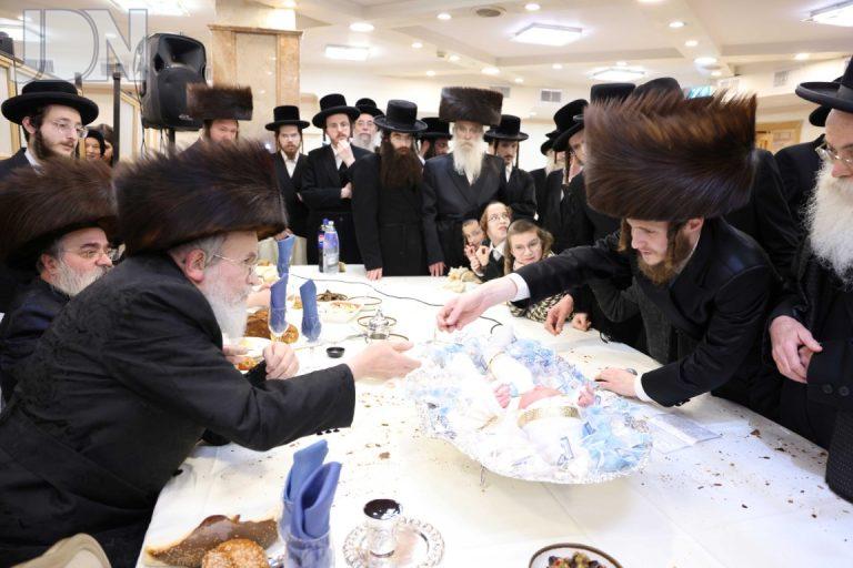 שמחת פדיון הבן לנין אדמור מלעלוב ירושלים צילום שמואל דריי (4)