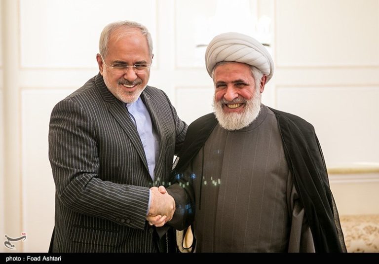 Naim_Qassem_meets_with_Mohammad_Javad_Zarif (1)