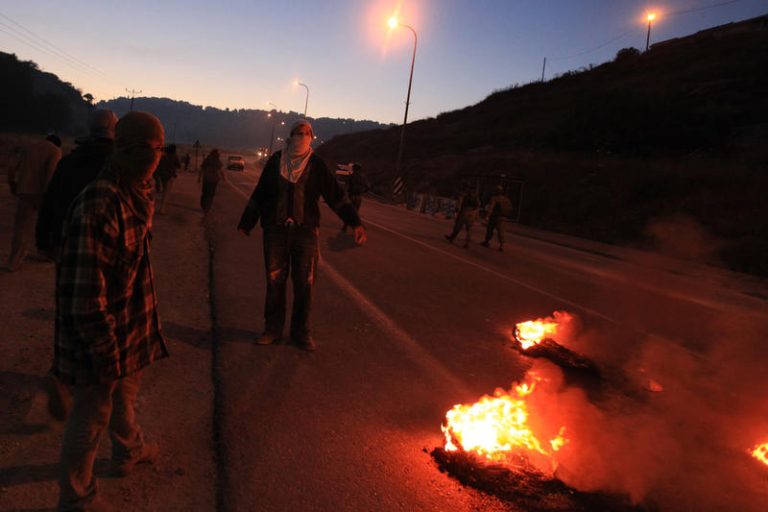 Settlers attack Palestinians after West Bank outpost evacuation protest