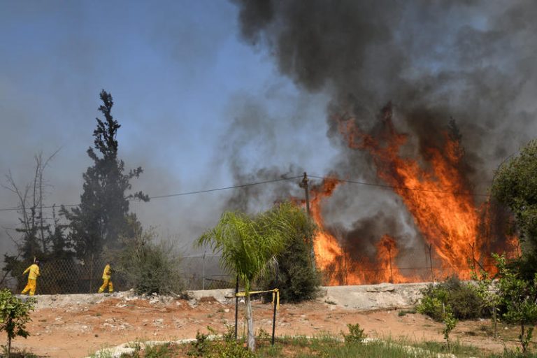 MIDEAST ISRAEL FIRE